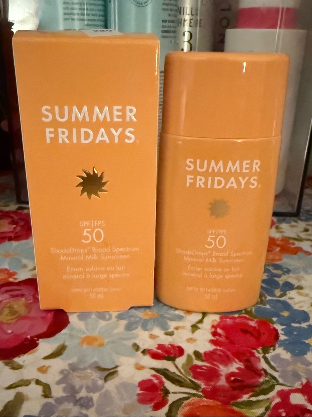 Summer Fridays Orange SPF 50 ShadeDrops Mineral Milk Sunscreen